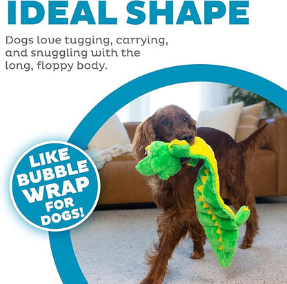 Outward Hound Squeaker Matz Plush Gator Dog Toy, XL