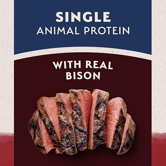 Natural Balance Limited Ingredient Reserve Grain Free Sweet Potato & Bison Dry Dog Food for Adults, Sensitive Stomach, 12 lb (Pack of 1)