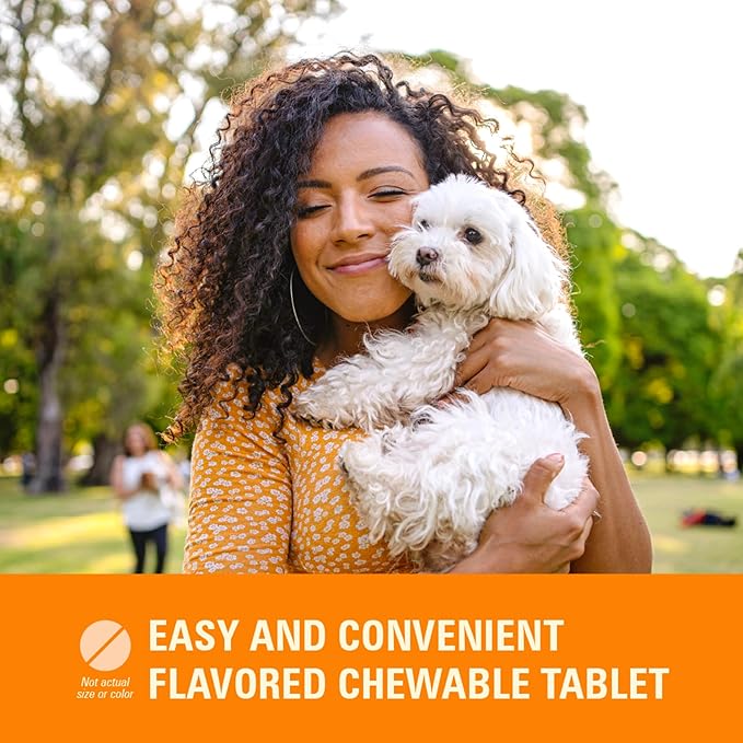 Worm X Plus 7 Way De-Wormer Chewables for Dogs - Tablets for Small Dogs & Puppies (6-25 lbs) (pyrantel pamoate/praziquantel), 2 Count
