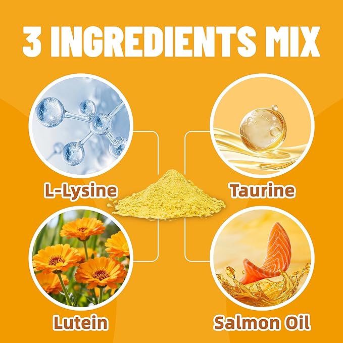 Just Try L-Lysine Powder Lysine for Cats Lysine Cat Immune Support for Dogs Lysine Supplement Cat Health Supplies 7 OZ