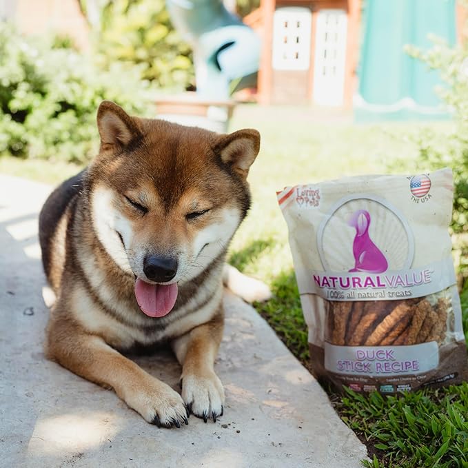 Loving Pets Natural Value All Natural Soft Chew Duck Sticks For Dogs, 14-Ounce