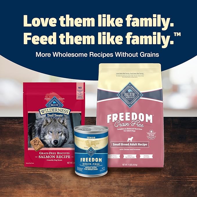 Blue Buffalo Freedom Grain-Free Small Breed Dry Dog Food, Supports High Energy Needs, Made in the USA with Natural Ingredients, Chicken & Potatoes, 11-lb Bag