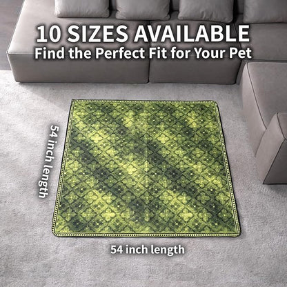 Washable Pee Pads for Dogs, Reusable Puppy Potty Training Pads, Ultra-Absorbent Thick Waterproof Leak-Proof Non-Slip Pads & Mat for Crate, Playpen, Floor, Whelping & Housebreaking , 2 Pack 54"x54"