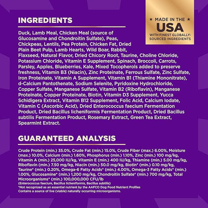 Wellness CORE+ Adult Dry Dog Food with Freeze Dried Pieces, Grain Free Kibble+, Natural, High Protein, Wild Game Duck, Lamb, Boar, and Rabbit Recipe, 4 lb Bag