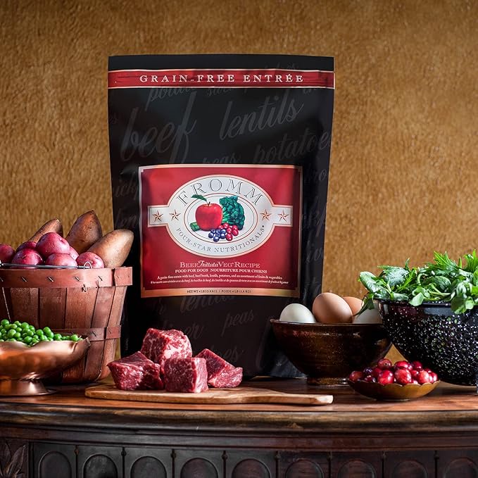 Fromm Four-Star Nutritionals Beef Frittata Veg Dog Food - Premium Dry Dog Food - Beef Recipe - 12 lb