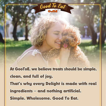 Gootoe Dog Treats, Chicken Jerky for Dogs - Premium Dog Training Treats; High-Protein, Gluten-Free, Hypoallergenic, Grain-Free, Chicken Dipped Sticks, 1.5 lb