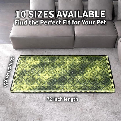 Washable Pee Pads for Dogs, Reusable Puppy Potty Training Pads, Ultra-Absorbent Thick Waterproof Leak-Proof Non-Slip Pads & Mat for Crate, Playpen, Floor, Whelping & Housebreaking , 2 Pack 36"x72"