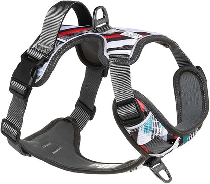 Embark Adventure XL Dog Harness – No-Pull, Reflective Trim, Military-Grade Nylon, Dual Leash Clips, Gel-Lined Handle for Extra Large Dogs