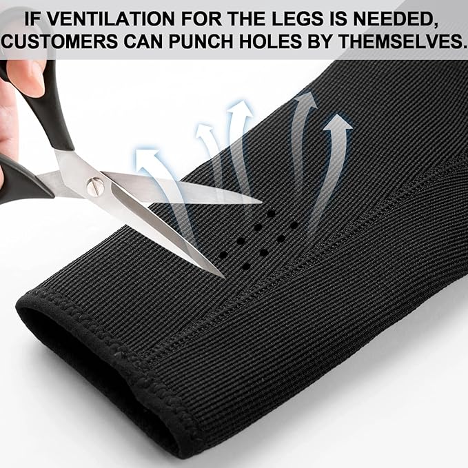 Front Leg Dog Recovery Sleeves - Cone Collar Alternative, Waterproof Abrasion-Resistant Washable 2.5mm Thick, Prevents Licking, Keeps Wounds Dry, 24-Hour Wear (Black, M)