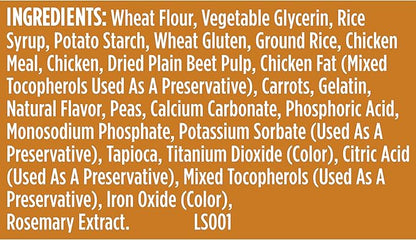 Nutrish Soup Bones Premium Dog Chews with Real Chicken and Veggies, 6.3 oz. Bag, Pack of 8 (Rachael Ray)