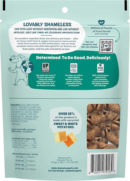 Shameless Pets Soft & Chewy Dog Treats, Lucky Ducky Meaty Tenders, 8oz – Real Duck is 1st Ingredient – Grain Free, No Corn or Soy – Digestive Support – for Small, Medium & Large Dogs