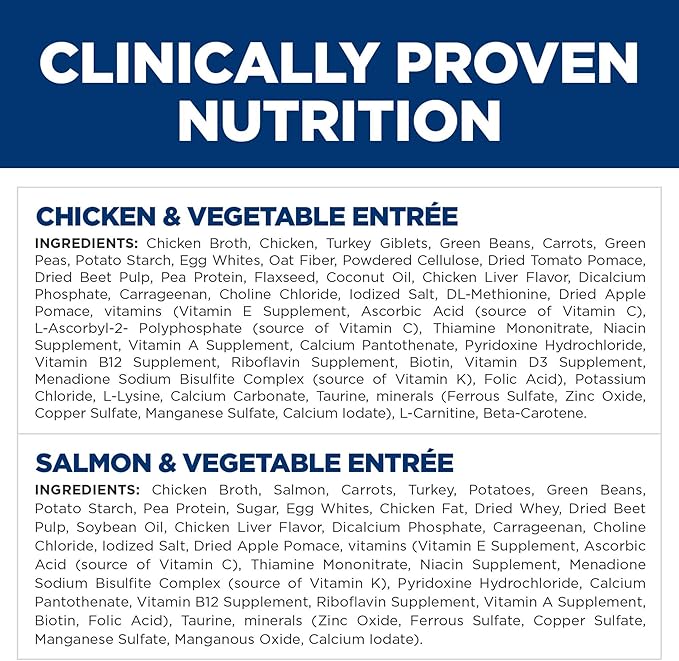Hill's Science Diet Adult Sensitive Stomach & Skin Wet Dog Food Variety Pack, Chicken & Vegetable, Salmon & Vegetable, 12.8 oz. Cans, 12-Pack