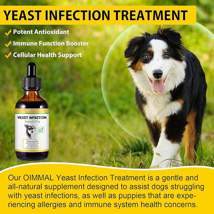 Yeast Infection Treatment for Dogs, Natural Dog Yeast Infection Treatment Supports Itch Relief, Ear Infection, Allergy Relief, Pet Supplies Dog Herbal Supplement, Bacon Flavor