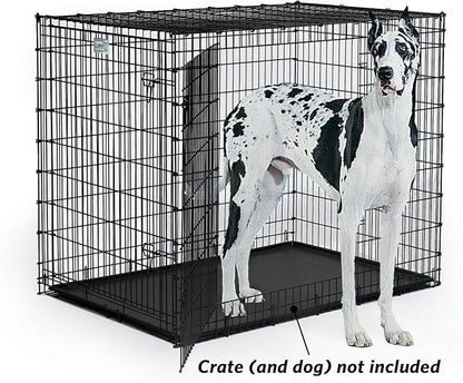 MidWest Homes for Pets Replacement Pan for 54' Long MidWest Dog Crate (SL54DD), Black