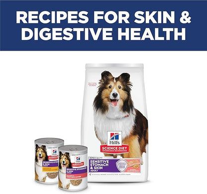 Hill's Science Diet Adult Sensitive Stomach & Sensitive Skin Dry Dog Food, Salmon, 12 lb. Bag