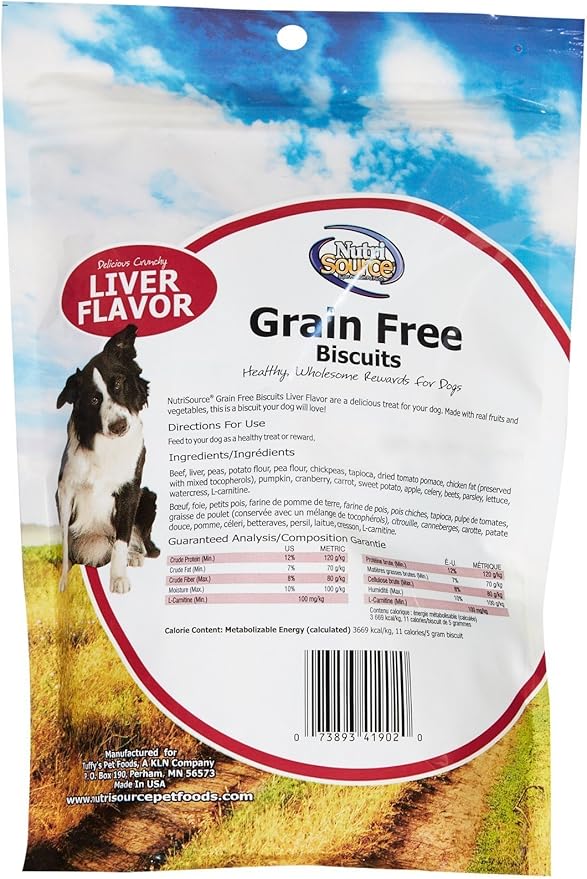 Nutri Source Grain Free Liver Biscuit - 14 oz