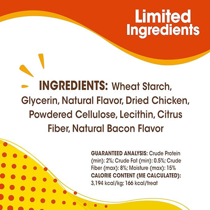 Nylabone Nubz Natural Edible Chew Treats for Dogs, Made in USA, Chicken Flavor, Large - Up to 50 lbs. (40 Count)