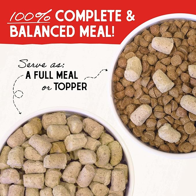 Stella & Chewy's Freeze-Dried Raw Beef Meal Mixers- Dog Food Topper and Mixer - Made with 95% Grass-Fed Beef, Organs & Bone - Perfect for Picky Eaters - Grain-Free - 1 oz (Pack of 6)