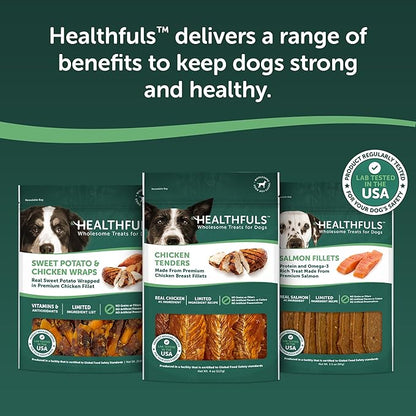 HEALTHFULS Chicken Tenders Dog Treats with Glucosamine & Chondroitin, 11oz (Pack of 3)