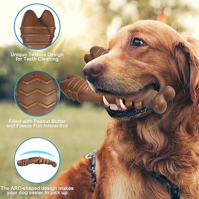 PETSTA Dog Chew Toys for Aggressive Chewers, Durable Dog Toys for Large Dogs, Heavy Duty Dog Toys/Large Dog Toys/Indestructible Dog Toys, Tough Dog Toys for Medium/Large Dogs Breed (4 Pack)