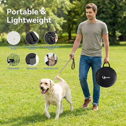 Dog Playpen,Cat Pet Puppy Pen,Portable Playpens for Dogs Indoor Outdoor Travel Camping Use,Foldable Dog Kennel Tent Crate for Rabbit Small Animals with Carrying Case (Dark Grey, Large)