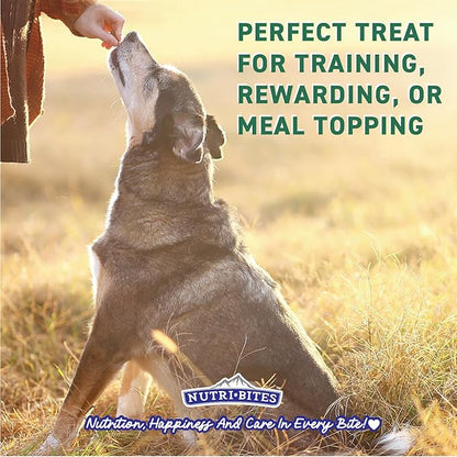Nutri Bites Freeze Dried Beef Liver Dog & Cat Treats, Single Ingredient High Protein Pet Treats, 17.6 oz