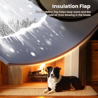 XL Dog Door for Door, Never Rust Plastic Extra Large Doggy Door for Interior and Exterior Doors, X Large Pet Door with 2 Magnetic Flaps, Insulated Flap, Closing Panel, Dog Doors for Pets Up to 220 LB