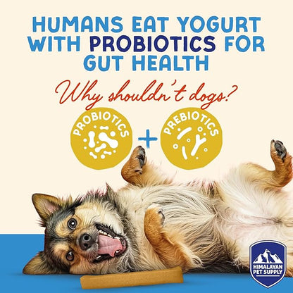 Himalayan Dog Chew Apple Honey Yogurt Sticks for Dogs | Protein-Rich Treats with Prebiotics & Probiotics | Lactose-Free, Grain-Free, Gluten-Free | Healthy Yogurt Chews for All Breeds | 5 Count