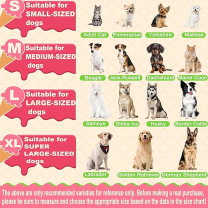 Inflatable Dog Pillow Cone Alternative After Surgery, Donut Soft Head/Neck Collar for Beagle Dachshund Medium Dogs, etc, Protective Comfortable E Collar Recovery Cone Does Not Block Vision