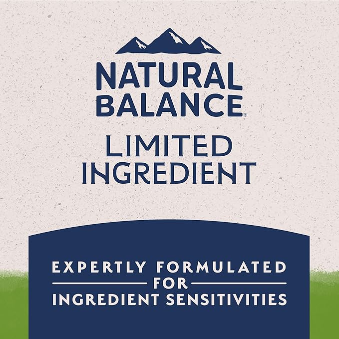 Natural Balance Limited Ingredient Adult Dry Dog Food with Vegan Plant Based Protein and Healthy Grains, Vegetarian Recipe, 24 Pound (Pack of 1)