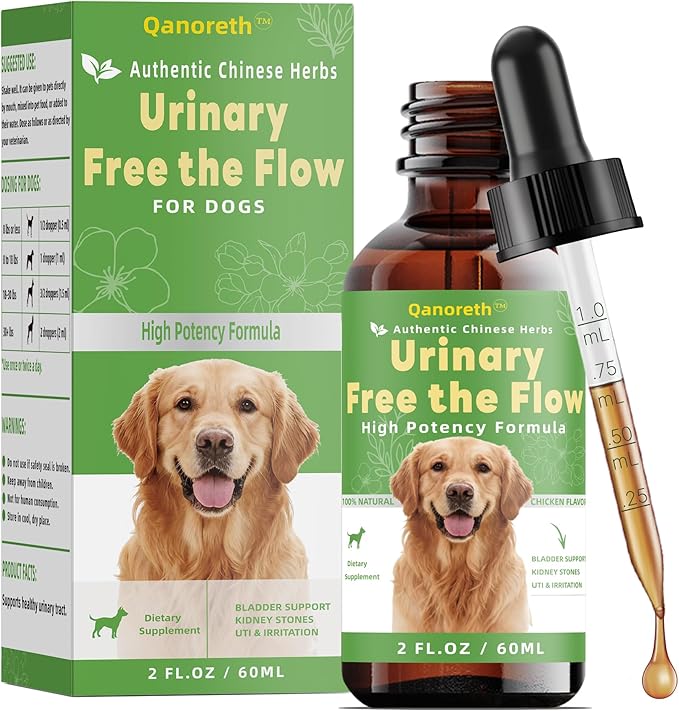 Bladder & Kidney Stones Dissolver for Dogs – Natural Dog UTI Treatment & Urinary Tract for Dogs, Stone and Crystals Fragment Flush & Prevention, Vet-Formulated Dog Urinary Tract Infection Support