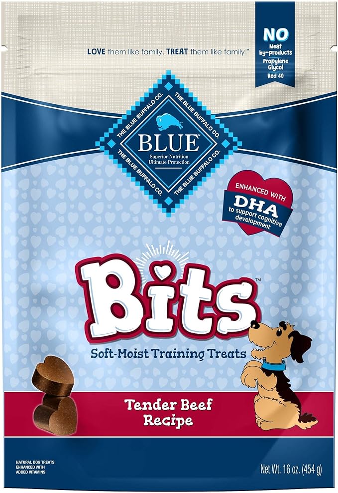 Blue Buffalo BLUE Bits Natural Soft-Moist Training Dog Treats Beef Recipe 16-oz bag