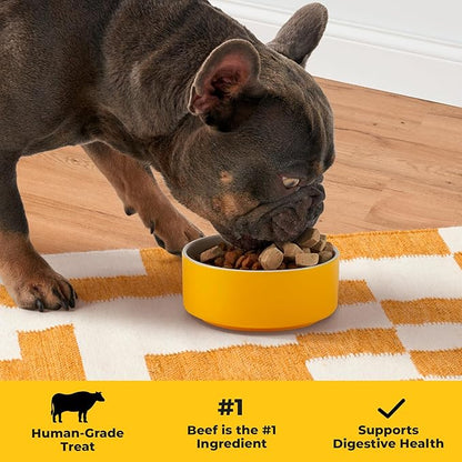 Barkin’ Good Beef - Freeze Dried Raw Dog Treats, Human Grade Beef Heart and Liver for Training, Meal Topper - High Protein (24g Per Cup) - Training Treats for Dogs, Made in The USA, 4oz Bag