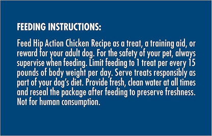Zuke’s Hip Action, Hip And Joint Support Treats, Soft And Chewy Natural Dog Chicken Treats, Chicken Recipe - 16.0 OZ Bag