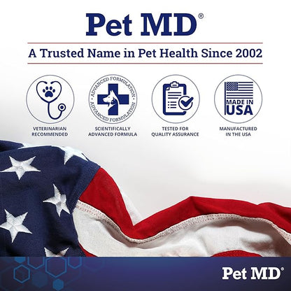 Pet MD Body Spray for Dogs & Cats, Deodorizing Dog Perfume Reduces Static & Eliminates Odor - Long-Lasting Pet Cologne Spray for Dogs - Cherry Blossom