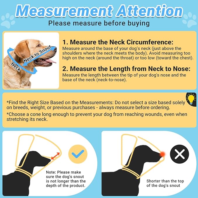Dog Cone to Stop Licking, Clear Recovery Collar with Detachable Zipper, Sturdy Elizabethan Collar for Large Medium Small Dogs, Soft Adjustable Cone After Surgery Patented, Khaki M