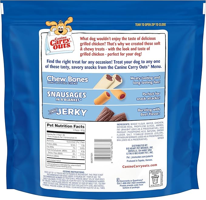 Canine Carry Outs Chicken Flavor Soft Dog Treats, 47 Oz. Bag