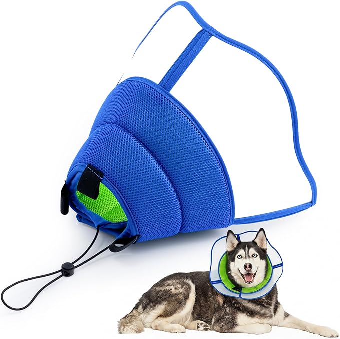 Soft Dog Cone Collar - Adjustable Recovery Padding Cone for Small Dogs After Surgery to Stop Licking, Breathable Lightweight Elizabethan Protective Neck Collar for Pet Cat Puppy (XL)