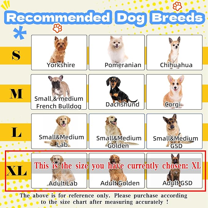 Upgraded Dog Cone Collar for Dogs After Surgery, Adjustable Dog Cone Collar for Large Medium Dogs,Breathable Elizabethan Pet Recovery Collar(Size:XL)