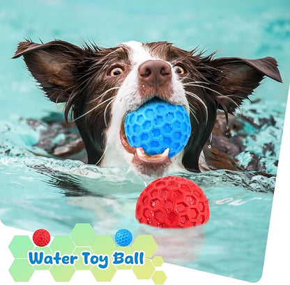Squeaky Dog Toys for Aggressive Chewers, Indestructible Dog Balls for Aggressive Chewers, Squeaky Balls for Dogs, Interactive Toys for Large Dogs, Funny Heavy Duty Ball