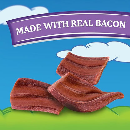 Canine Carry Outs Dog Treats, Bacon Flavor, 47 Ounce, Made with Real Bacon (Pack of 2)