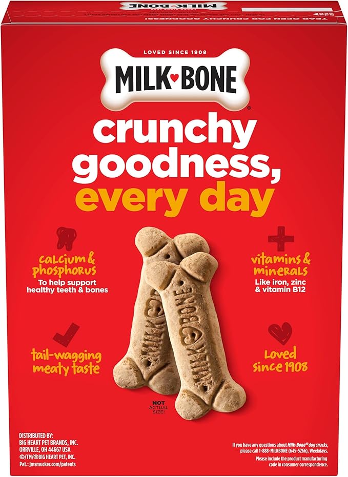Milk-Bone Original Dog Treats Biscuits for Medium Dogs, 24 Ounces (Packaging May Vary)