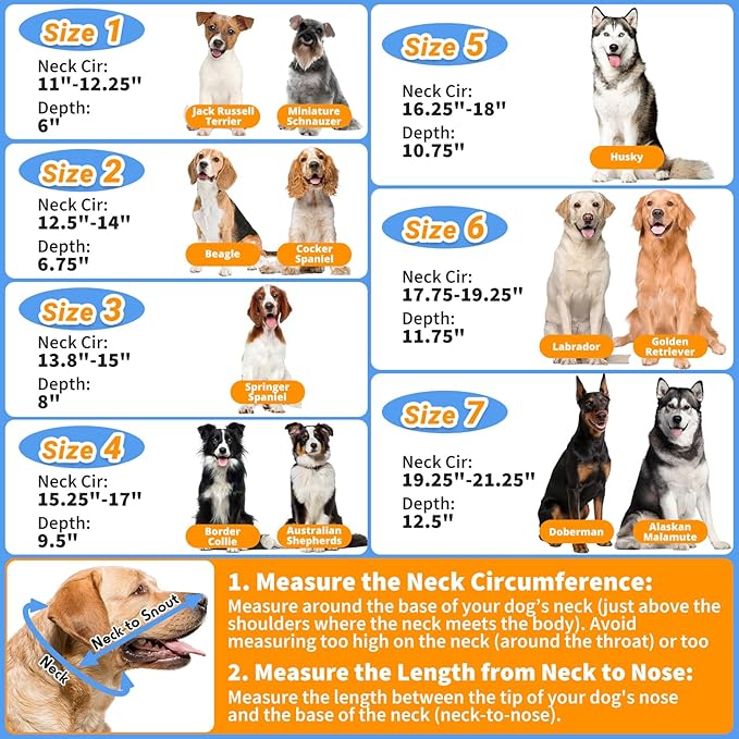 Dog Cone Collar, Clear Soft Cone for Dogs After Surgery to Stop Licking, Breathable Mesh Recovery Collar with Elastic Loop for Snug Fit, Adjustable E-Collar for Medium Dogs, Black Size 2