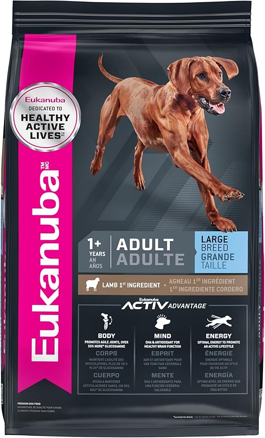 Eukanuba Adult Large Breed Lamb 1st Ingredient Dry Dog Food, 15 lb Bag