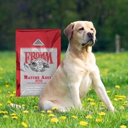 Fromm Classic Mature Adult Dog Food - Senior Dry Dog Food for Large, Medium, & Small Breeds - Chicken Recipe - 15 lb