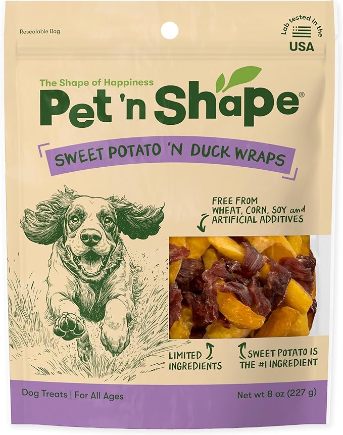 Pet 'n Shape Sweet Potato Chews Jerky Dog Treats - 8 Ounce