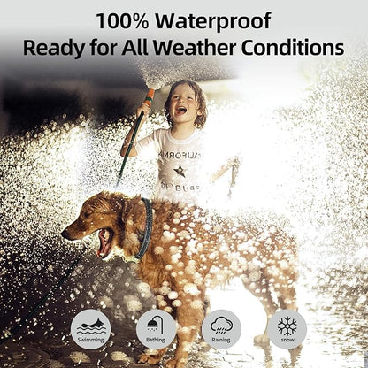 FAFAFROG Dog Bark Collar for Large Medium Small Dogs, Rechargeable Smart Bark Collar, Anti Barking Training Collar with 5 Adjustable Sensitivity Beep Vibration (Gold)
