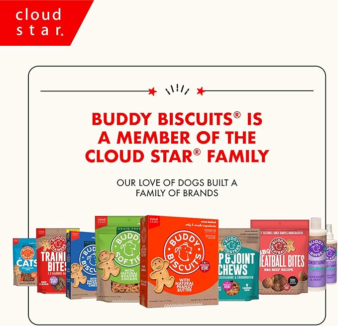 Buddy Softies Soft & Chewy Dog Treats, Peanut Butter, 20 oz. Jar
