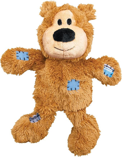 KONG Wild Knots Bears - Durable Dog Toys with Internal Knotted Ropes and Minimal Stuffing for Less Mess (Assorted Colors) (X Large (2 Pack))