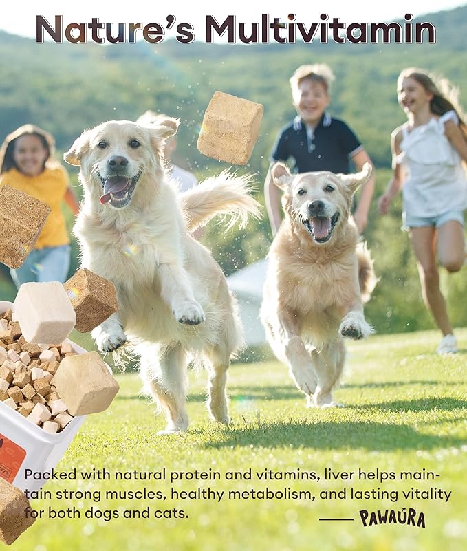 3-in-1 Freeze-Dried Mixed Liver Treats for Dogs & Cats, 17.63 oz, Beef Liver, Chicken Liver & Chicken, Single-Ingredient Proteins, Meal Topper, Resealable Bag
